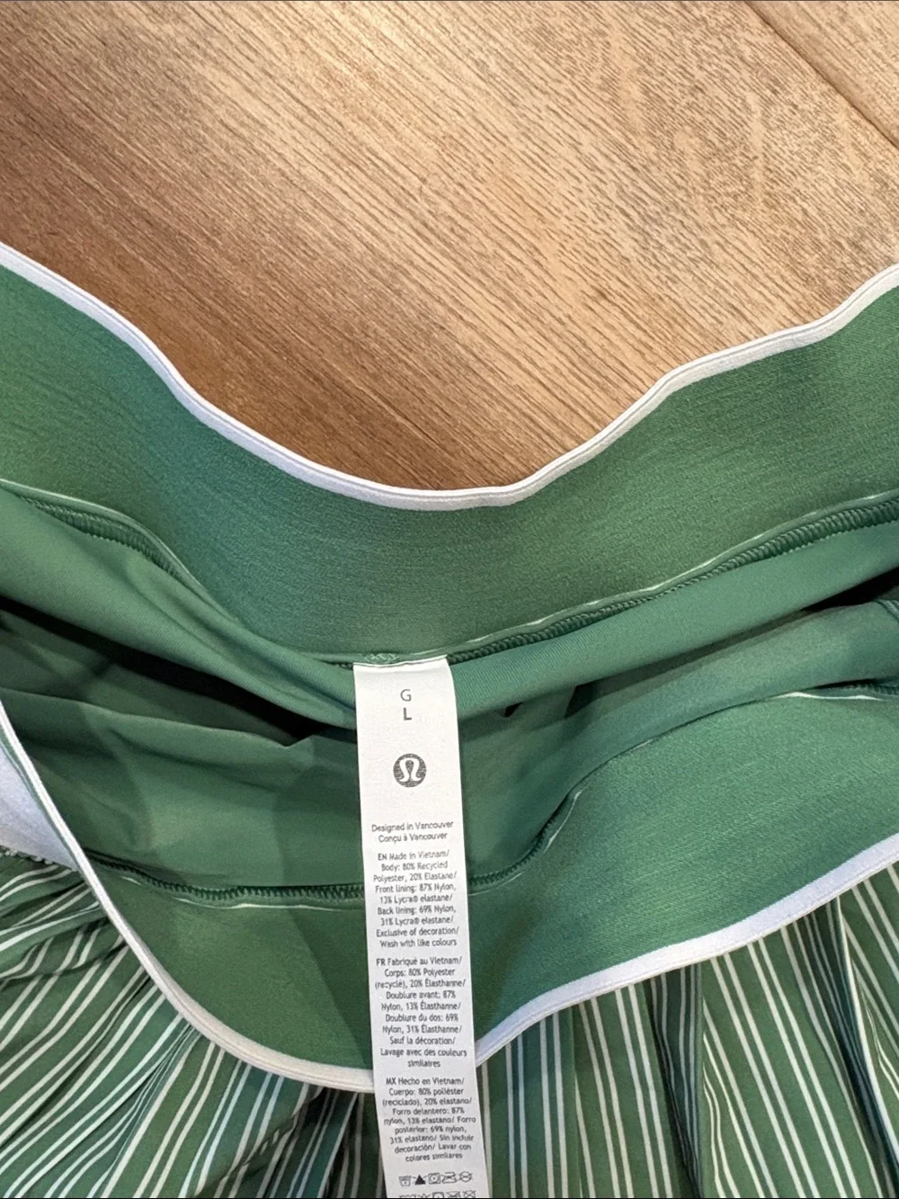 lululemon athletica flared hem pattern